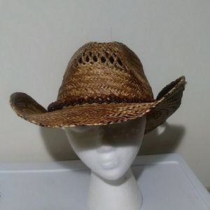 Tan Cowboy Straw Hat